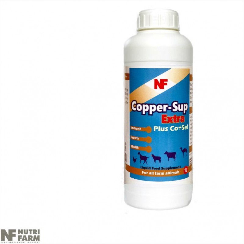 COPPER-SUP EXTRA liquid supplement for all farm animals - Copper plus selenium & cobalt