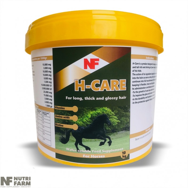 H- CAREWATER SOLUBLE FEED SUPPLEMENTLong, thick & glossy hair