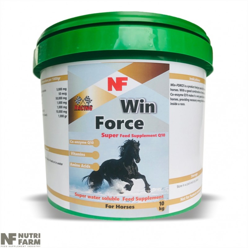 WIN FORCESUPER WATER SOLUBLE FEED SUPPLEMENTCo-enzyme Q10, Vitamins, Amino Acids