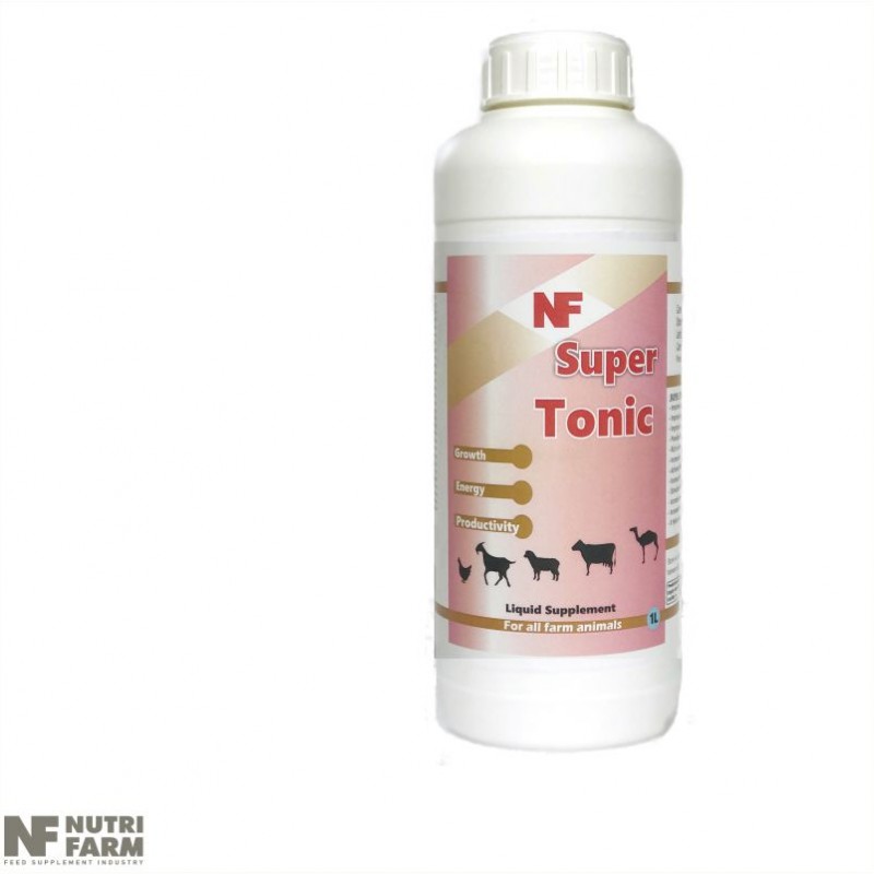 SUPER TONIC liquid supplement for all farm animals with Extracts-Energy -Hylectrolites -Amino acids-